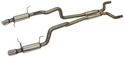 Ford Mustang GT 2011-2014 Bassani 3" X-Cross Over and Race Muffler Cat-back System