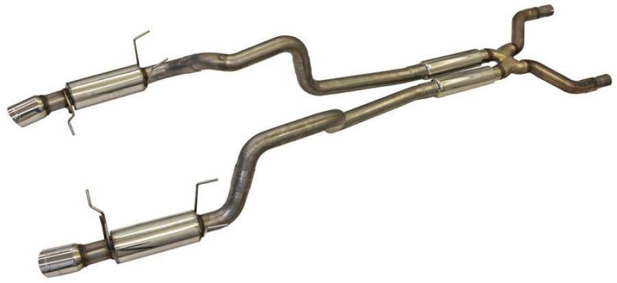 Ford Mustang GT 2011-2014 Bassani 3" X-Cross Over and Race Muffler Cat-back System