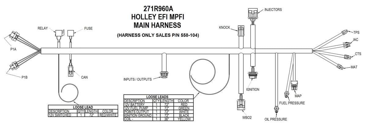 Holley HP EFI Multi Port Universal Retrofit Fuel Injection System - 4150 Carburetor Style Intake Manifolds thumbnail 2