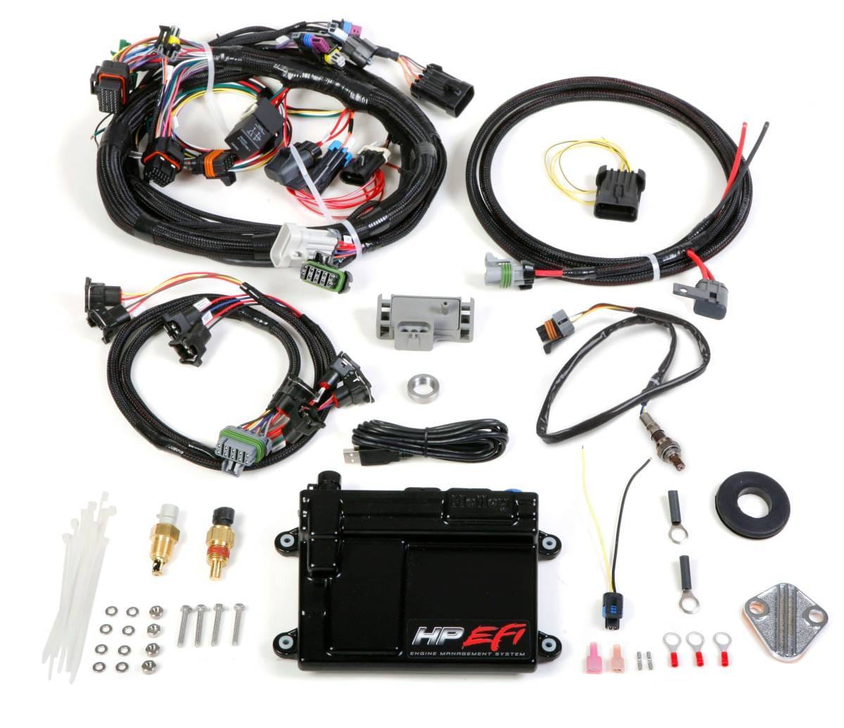 Holley HP EFI ECU and Harness Kit for Universal V8 with EV1 Connectors - NTK O2 Sensor thumbnail 2
