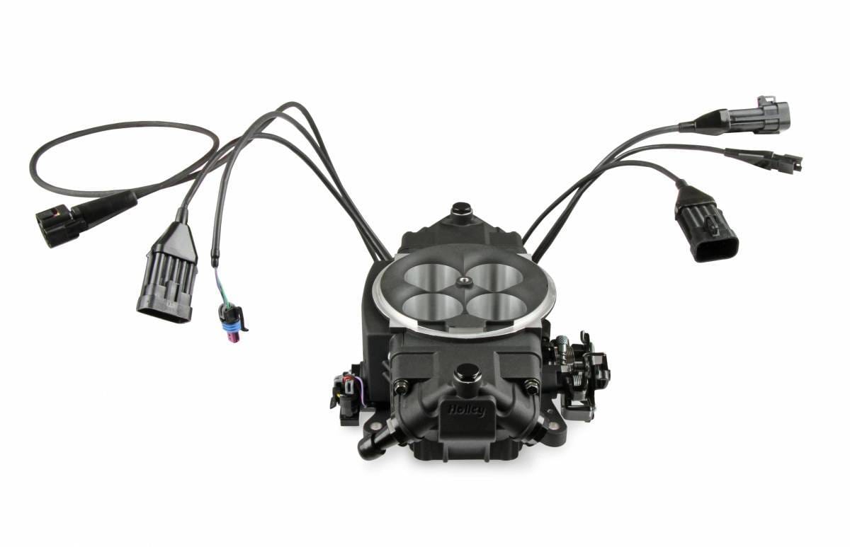 Holley Super Sniper Stealth EFI 4150 Self-Tuning Fuel Injection Kit 1250 HP - Black Ceramic thumbnail 2