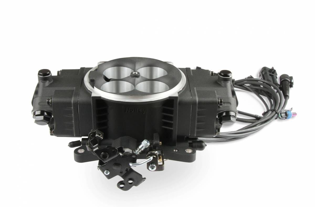 Holley Super Sniper Stealth EFI 4150 Self-Tuning Fuel Injection Kit 1250 HP - Black Ceramic thumbnail 3