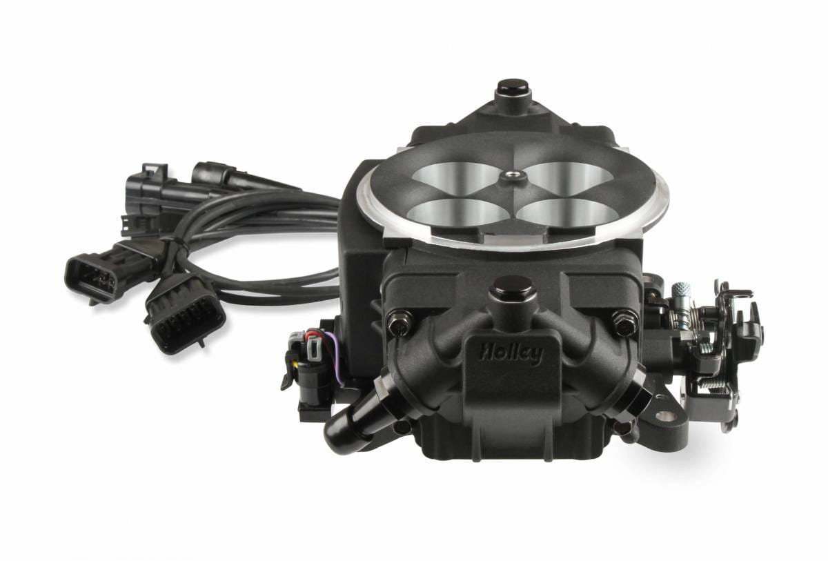 Holley Super Sniper Stealth EFI 4150 Self-Tuning Fuel Injection Kit 1250 HP - Black Ceramic thumbnail 4