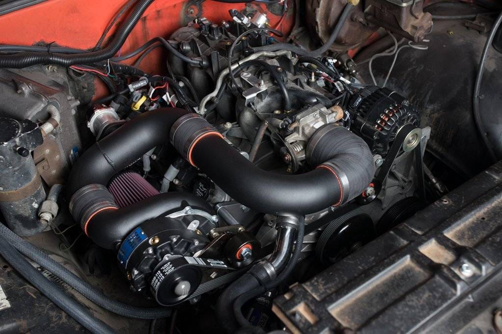 Chevrolet LS Truck FEAD Vortech Supercharger - Polished V-3 SCi LS-Swap Kit EFI