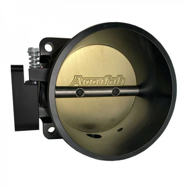 Accufab 90mm 86-93 Mustang 5.0L Clamshell Clamp Throttle Body - Black thumbnail 2