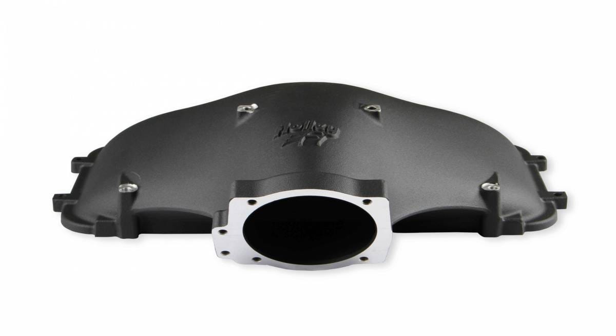 Holley EFI 8.2" Ford SBF Hi-Ram Manifold with Side Mount Top 95mm Throttle Bore - Black thumbnail 4