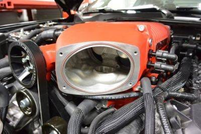 Whipple Ford Mustang 2015-2017 Billet 132MM Elliptical Throttle Body (2000CFM) Upgrade Kit thumbnail 2