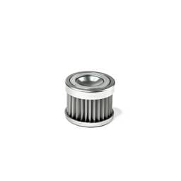 DeatshWerks In-Line Universal Fuel Filter Replacment Only for DW 70mm Housing - Stainless Steel 5 Micron
