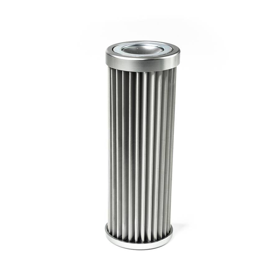 DeatshWerks In-Line Universal Fuel Filter Replacment Only for DW 160mm Housing - Stainless Steel 5 Micron