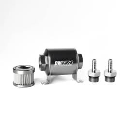 DeatshWerks Fuel Filter Replacment Only Subaru Impreza 1993-2005 - Stainless Steel 10 Micron