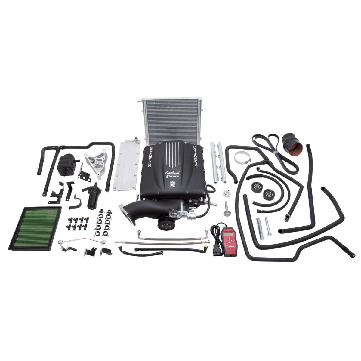 Chevy Silverado GMC Sierra 4.8L 5.3L 2007-2013 Edelbrock Stage 1 Complete Supercharger Intercooled Kit With Tune