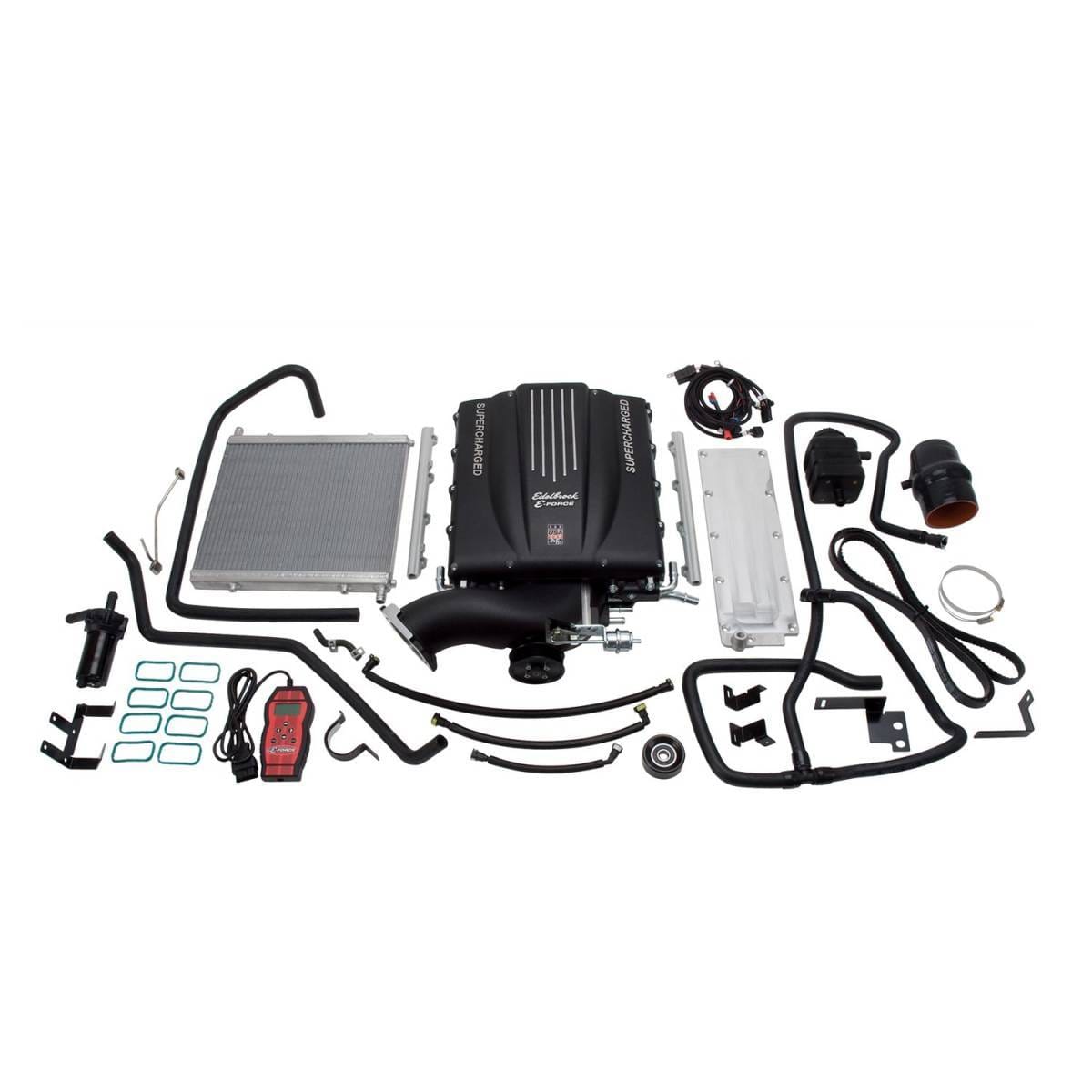 Chevy Silverado GMC Sierra 6.2L 2007-2013 Edelbrock Stage 1 Complete Supercharger Intercooled Kit With Tune