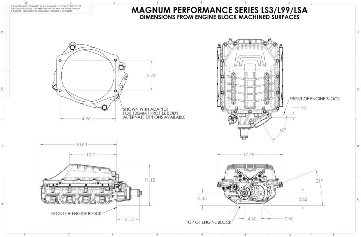 Cadillac CTS-V 2009-2014 6.2L V8 Magnuson - TVS2650 Supercharger Intercooled Complete Upgrade Kit thumbnail 9