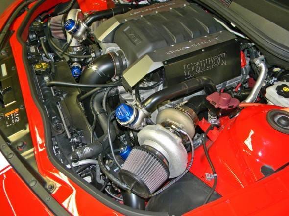 Chevy Camaro SS 2010-2015 LS3 Twin Hellion 62mm Turbos Intercooled Race Kit  thumbnail 2