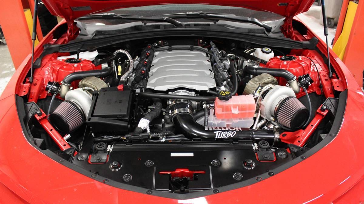 Chevy Camaro SS 2016-2023 LT1 Twin Hellion 62mm Turbo Intercooled Race Kit  thumbnail 3
