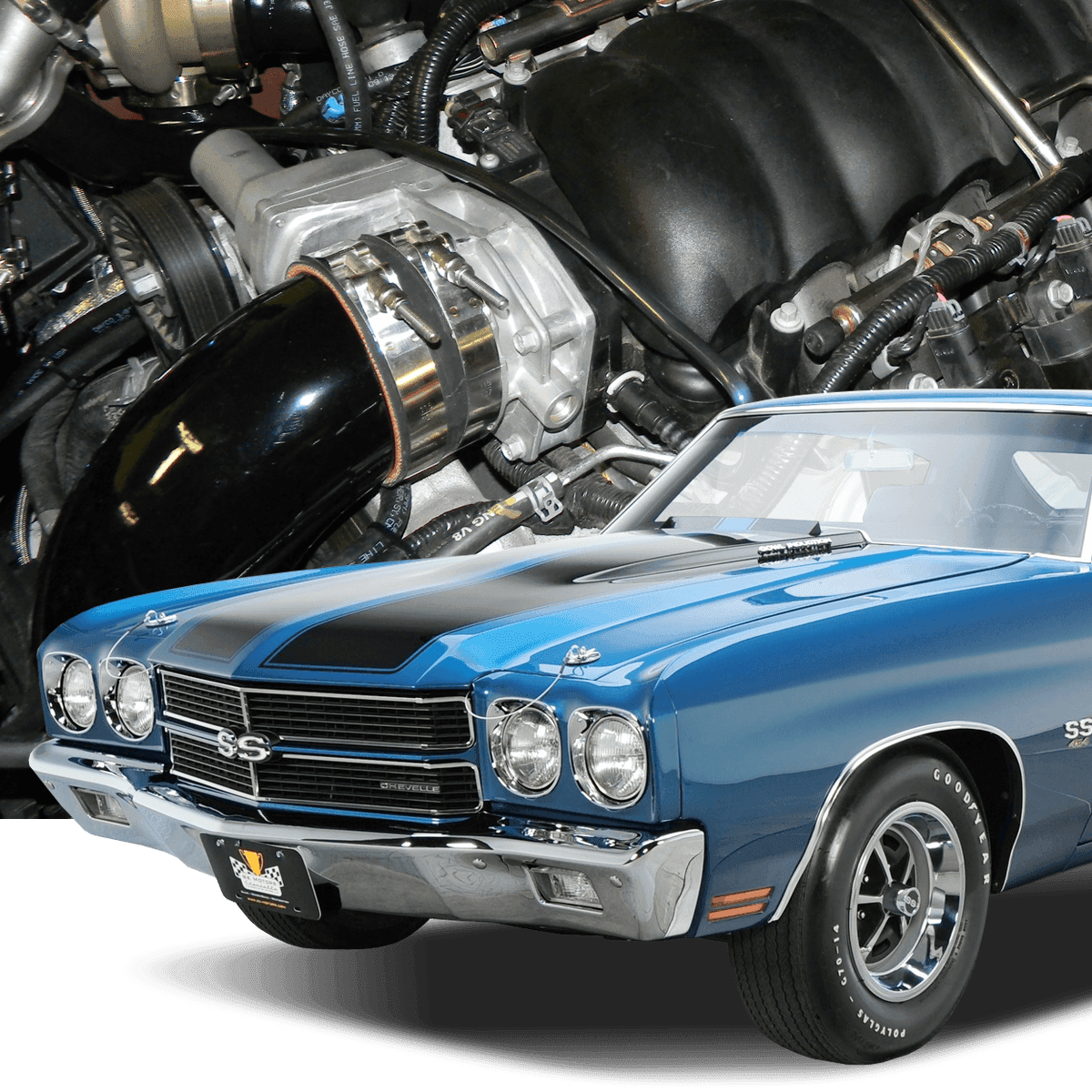 Chevy LS Swap Twin Hellion 62mm Turbo Intercooled Race Kit  thumbnail 2