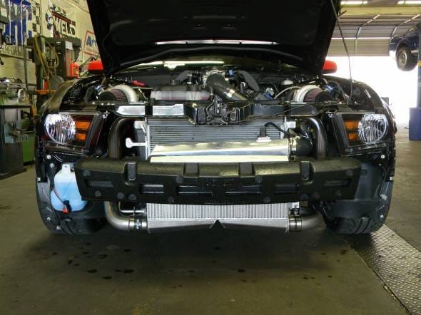 Ford Mustang Boss 302 2012-2013 Hellion Twin Hellion 62mm Turbos Intercooled Race Kit thumbnail 3