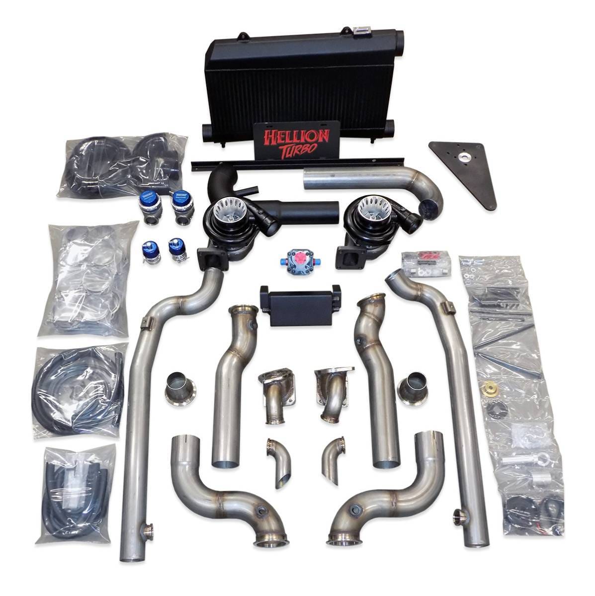 Ford Mustang GT 2018+ Hellion Twin 62mm Turbo Intercooled Sleeper Kit 