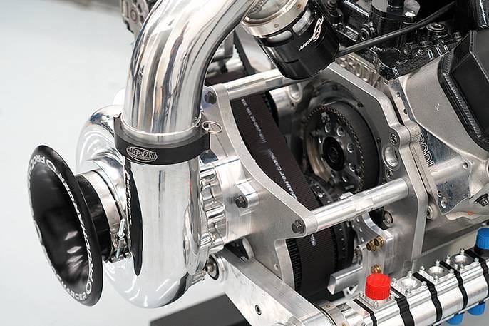 Chevy SBC Procharger Reverse Belt Drive System for F-3 Series Head Units