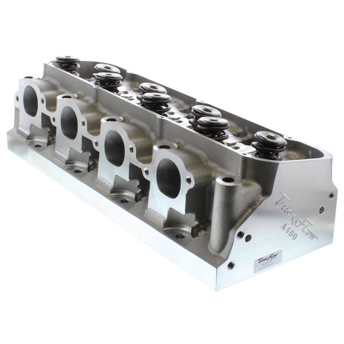 Trickflow PowerPort Cylinder Head, Big Block Ford A460, 360cc Intake, Ti. Ret., Max Lift .900, Ti. Intake Valves