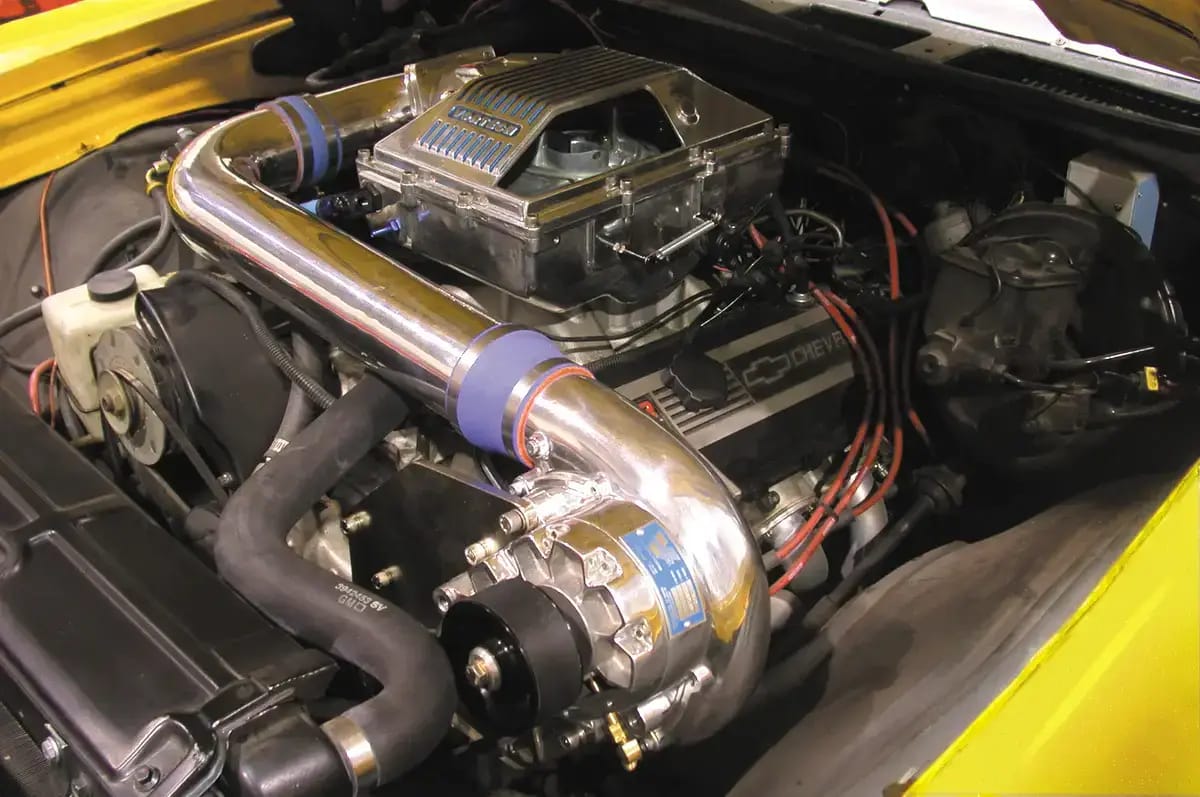 Universal Big Block Chevy "Low Mount" Carbureted Vortech Supercharger 50mm Cog Drive