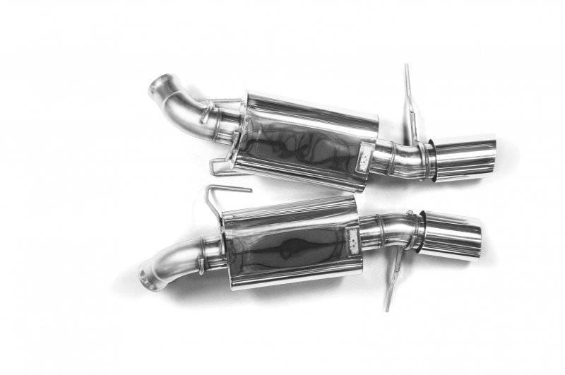Mustang 5.0L / GT500 5.4L 2011-2014 Axle-Back Exhaust With Polished Tips 3" thumbnail 2