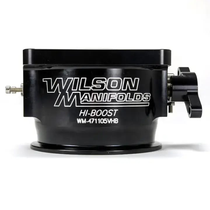 Wilson Manifolds 105MM Hi-Boost Billet V-Band LS / Ford Throttle Body - Anodized Black thumbnail 3
