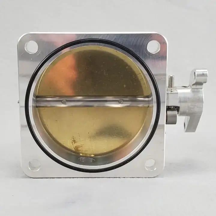 Wilson Manifolds 90MM Billet Throttle Body W/ IAC Provision - Silver Machined Finish thumbnail 5