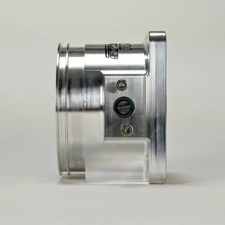 Wilson Manifolds 105MM Billet D-Band Throttle Body W/ IAC Provision - Silver Machined Finish thumbnail 4