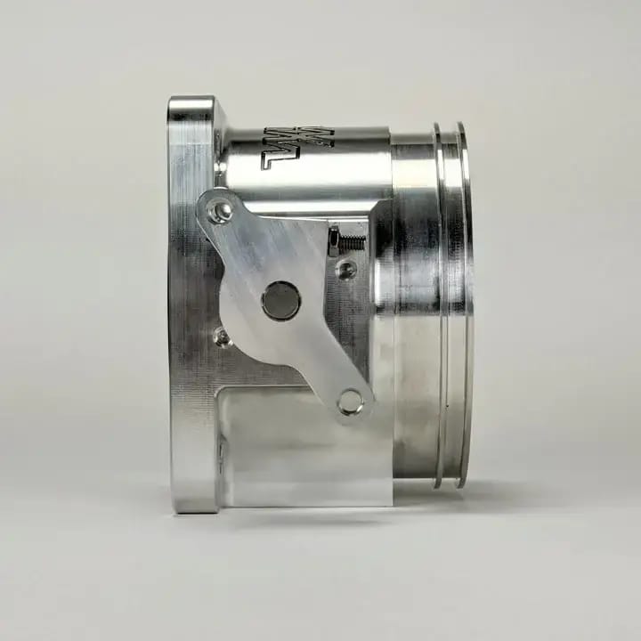 Wilson Manifolds 105MM Billet D-Band Throttle Body W/ IAC Provision - Silver Machined Finish thumbnail 5
