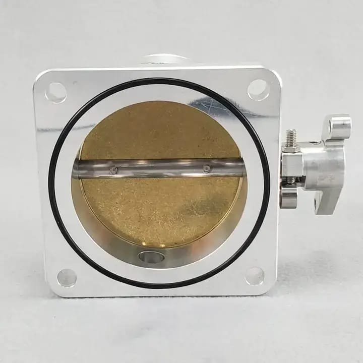 Wilson Manifolds 80MM Billet Throttle Body W/ IAC Provision - Silver Machined Finish thumbnail 3