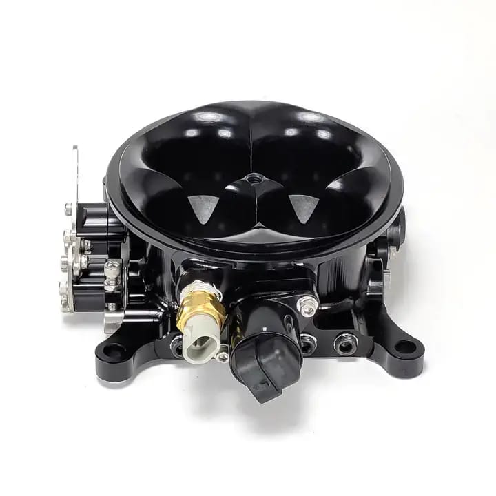 Wilson Manifolds 4150 4-Barrel Billet Throttle Body W/ TPS,IAC & ATS Provision 1285CFM - Anodized Black thumbnail 4