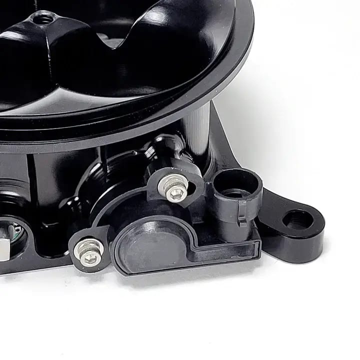 Wilson Manifolds 4150 4-Barrel Billet Throttle Body W/ TPS,IAC & ATS Provision 1285CFM - Anodized Black thumbnail 6