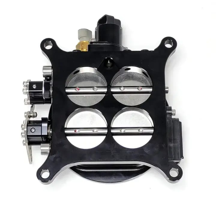 Wilson Manifolds 4150 4-Barrel Billet Throttle Body W/ TPS,IAC & ATS Provision 1285CFM - Anodized Black thumbnail 7