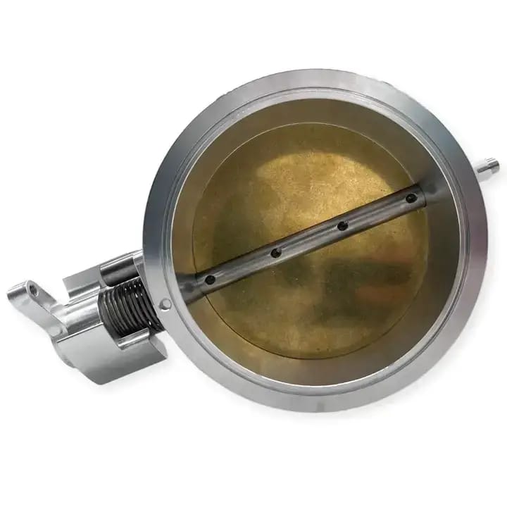 Wilson Manifolds 123MM Billet V-Band Throttle Body - Silver Machined Finish thumbnail 3