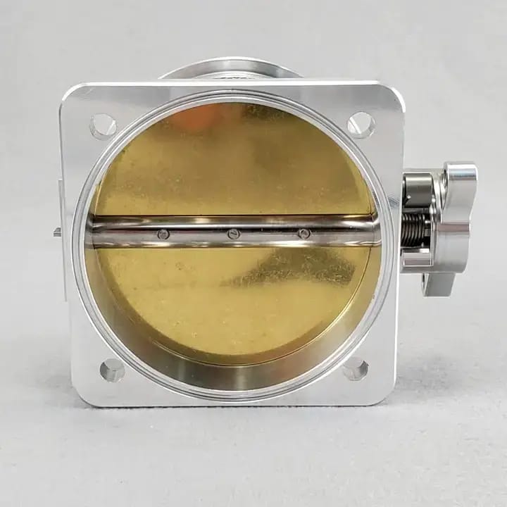 Wilson Manifolds 105MM Billet V-Band Throttle Body No IAC - Silver Machined Finish thumbnail 4