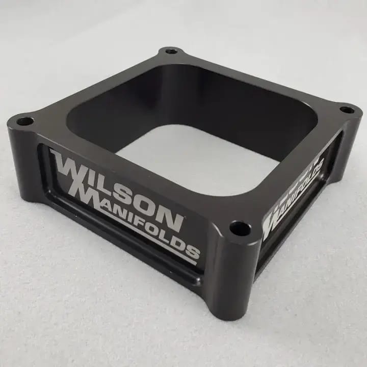 Wilson Manifolds 2.00" Open Lightweight Carburetor Spacer 4500 thumbnail 2