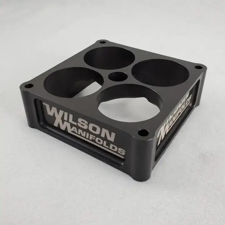 Wilson Manifolds 2.00" Tapered Lightweight Carburetor Spacer 4500 2.550" Bore thumbnail 2