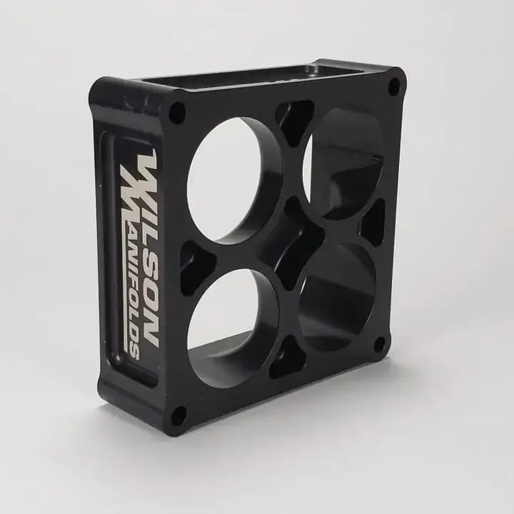 Wilson Manifolds 2.00" Tapered Lightweight Carburetor Spacer 4500 2.250" Bore thumbnail 2