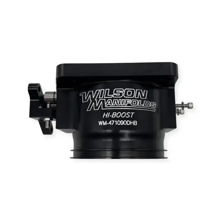 Wilson Manifolds 90MM Billet Throttle Body Dual Seal Clamp - Anodized Black thumbnail 2