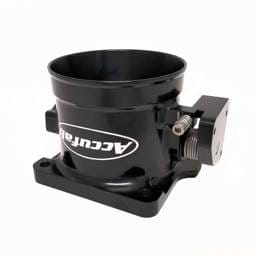 Accufab 90mm 86-93 Mustang 5.0L Black Throttle Body w/ Black Blank Spacer