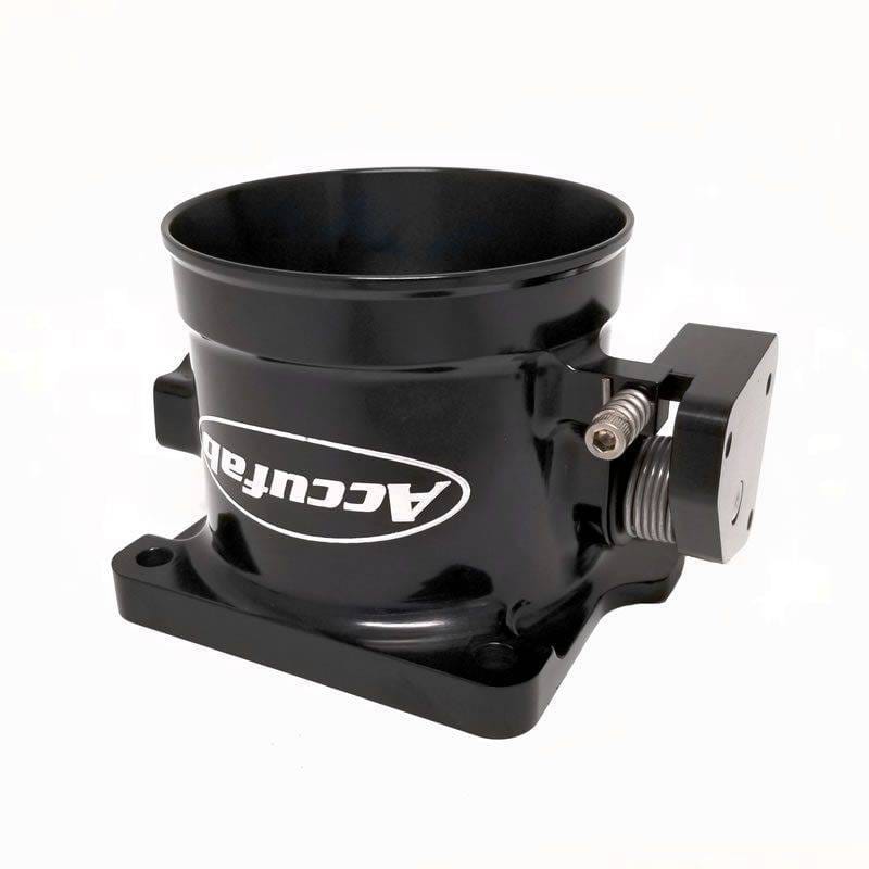 Accufab 90mm 86-93 Mustang 5.0L Black Throttle Body w/ Black Blank Spacer