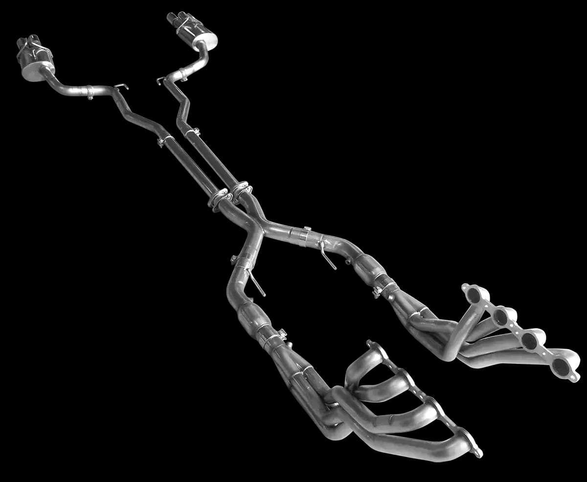 ARH Chevy SS 2014+ Long Tube Headers & Catted or Non-Catted X-Pipe with Quad-Exit Polished Catback