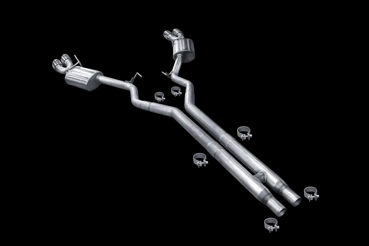 ARH Ford Mustang S550 2018 2-1/4" x 2-1/2" Catback With Quad Stainless Steel Tips