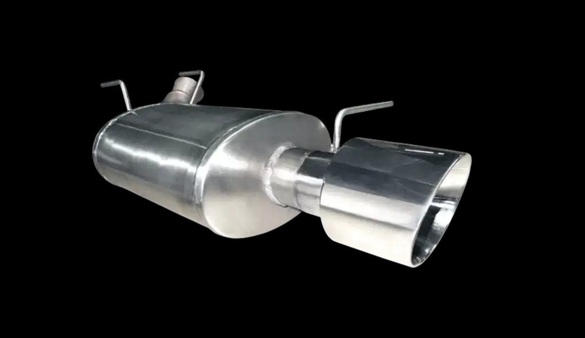 ARH Shelby GT500 Mustang / 3 Valve 2005-2009 2-1/2" x 2-1/2" ARH Pure Thunder Axle Back Muffler System thumbnail 2