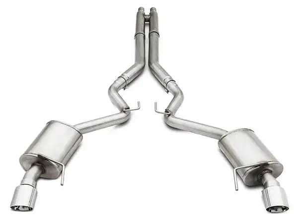 ARH Ford Mustang S550 2015-2017 2-1/2" x 2-1/2" Cat Back With X-Pipe Dual Stainless Steel Tips thumbnail 2