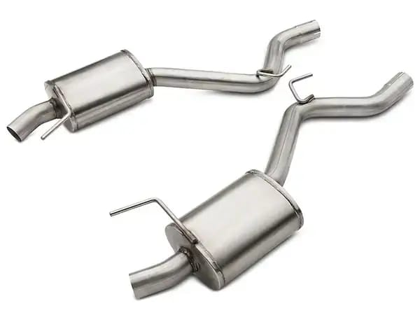 ARH Ford Mustang S550 2015-2017 2-1/2" x 2-1/2" Cat Back With X-Pipe Dual Stainless Steel Tips thumbnail 3