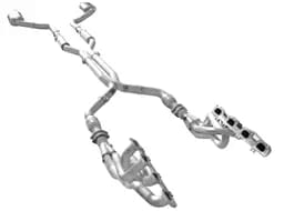 ARH Dodge Charger Hellcat 6.2L 2015-2022 1-7/8" x 3" Long Tube Headers & Full Non Catted X-Pipe With Dual Stainless Steel Tips