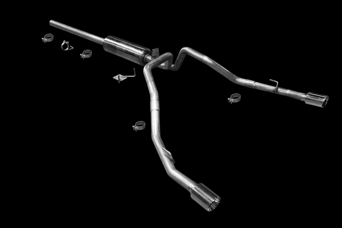 ARH Dodge Ram 1500 2006-2008 1-3/4" x 3" Long Tube Headers & Full Non Catted Connection Pipes With Stainless Steel Exhaust Tips (Square-Port) thumbnail 2