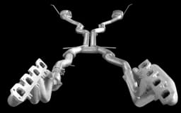ARH Jeep Cherokee SRT8 6.4L 2012+ 1-7/8" x 3" Long Tube Headers & Full Catted Connection Pipes With Stainless Steel Dual Tips